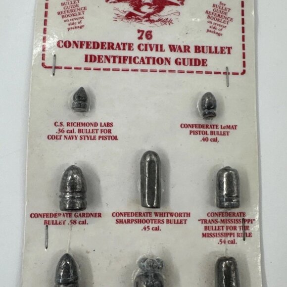 Vintage Confederate Civil War Bullet Identification Guide With Booklet SEALED - Picture 1 of 12